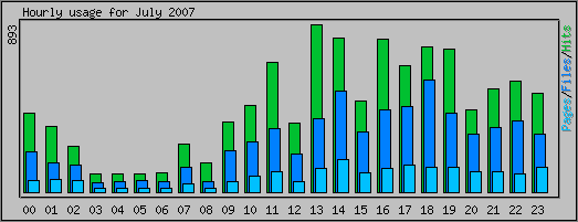 Hourly usage