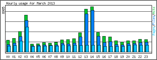 Hourly usage